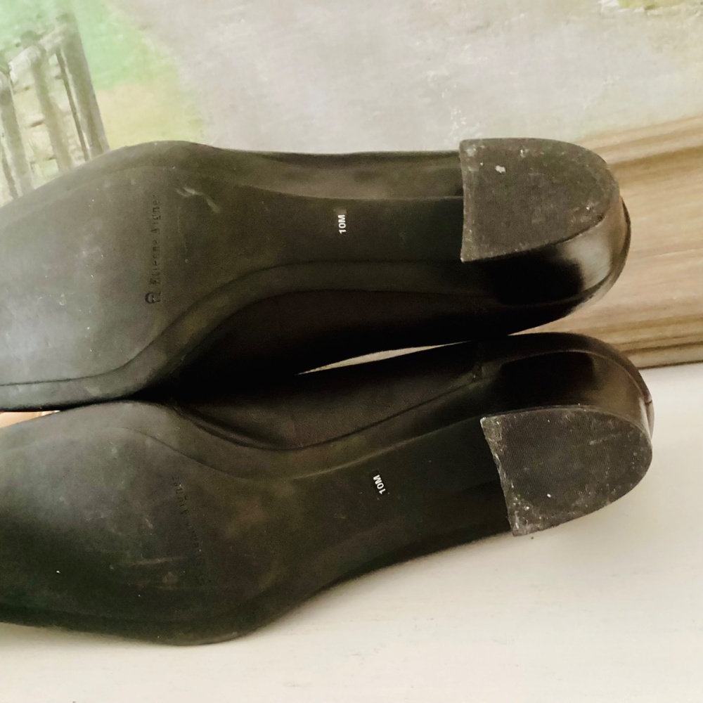 Vtg Etienne Aigner E-Ysabel Brown Square Tow leather pumps women’s 10M Brazil - Picture 14 of 16